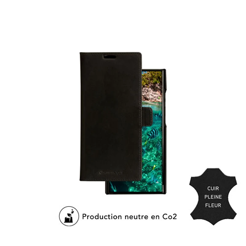 Dbramante1928 Lynge Flip Cover Case for S23 Ultra - Black