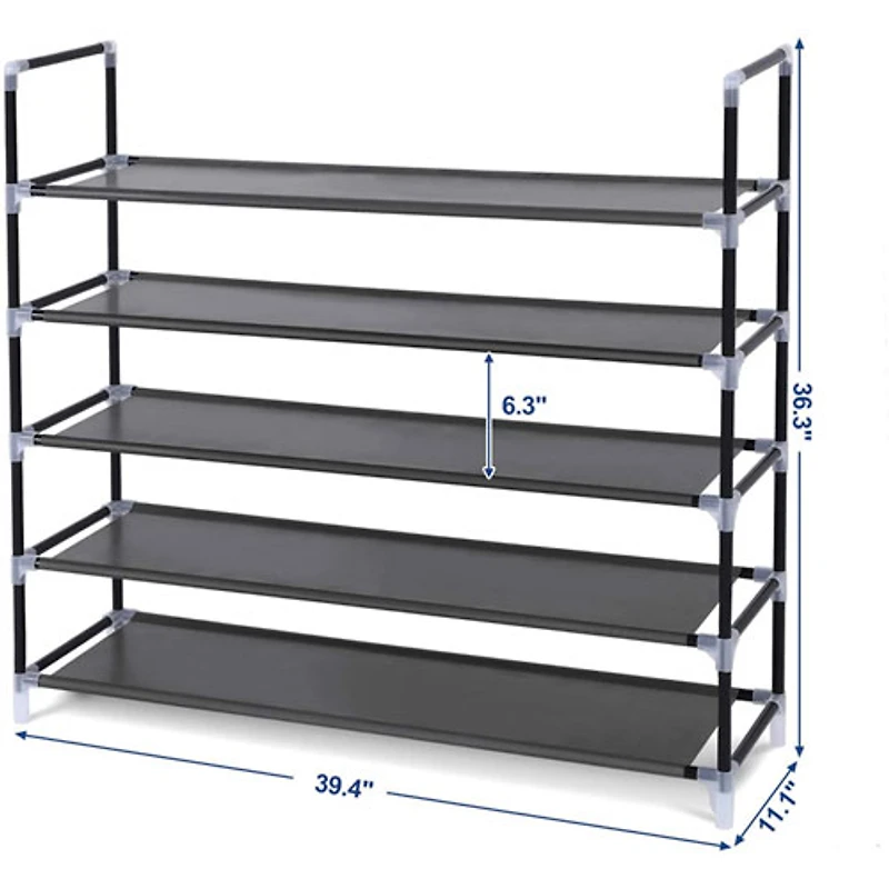 Banc de rangement pour chaussures à 5 tablettes Boutique Home