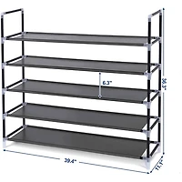 Banc de rangement pour chaussures à 5 tablettes Boutique Home