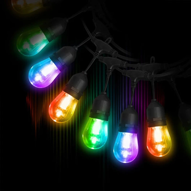 Guirlande DEL de patio IC RGBW+ BISTRO+ Monster Smart Illuminessence - 12 ampoules