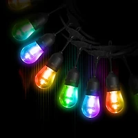 Guirlande DEL de patio IC RGBW+ BISTRO+ Monster Smart Illuminessence - 12 ampoules