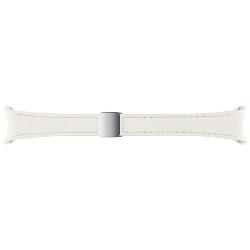 Samsung D-Buckle Vegan Leather Strap for Galaxy Watch - Small/Medium - Cream