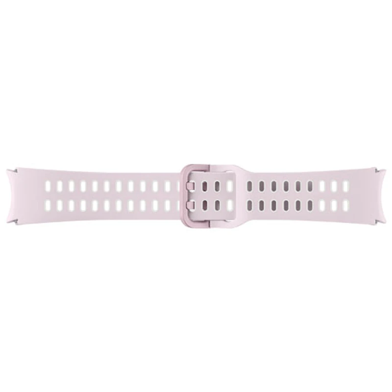 Bracelet de sport extrême en fluoroélastomère pour Galaxy Watch de Samsung - Petit/Moyen - Lavande/Blanc