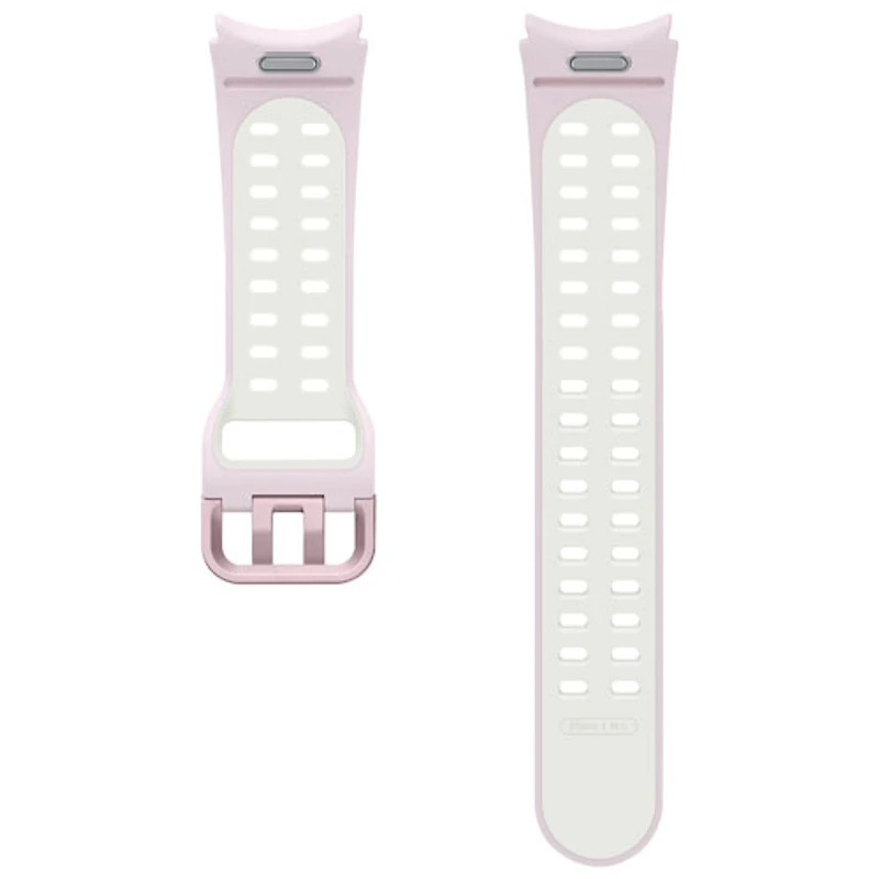 Bracelet de sport extrême en fluoroélastomère pour Galaxy Watch de Samsung - Petit/Moyen - Lavande/Blanc