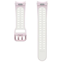 Bracelet de sport extrême en fluoroélastomère pour Galaxy Watch de Samsung - Petit/Moyen - Lavande/Blanc