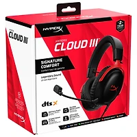 HyperX Cloud III Gaming Headset - Black/Red