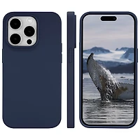 Étui rigide ajusté Monaco de Dbramante1928 avec MagSafe pour iPhone 15 Pro Max - Bleu Pacifique