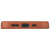 Dbramante1928 Roskilde Full Grain Leather Fitted Hard Shell Case with MagSafe for iPhone 15 Pro - Tan