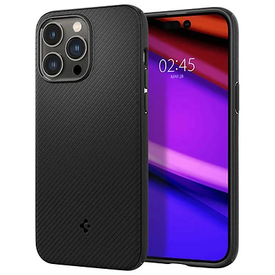 Spigen Core Armor Magfit Fitted Soft Shell Case with MagSafe for iPhone 15 Pro Max - Matte Black