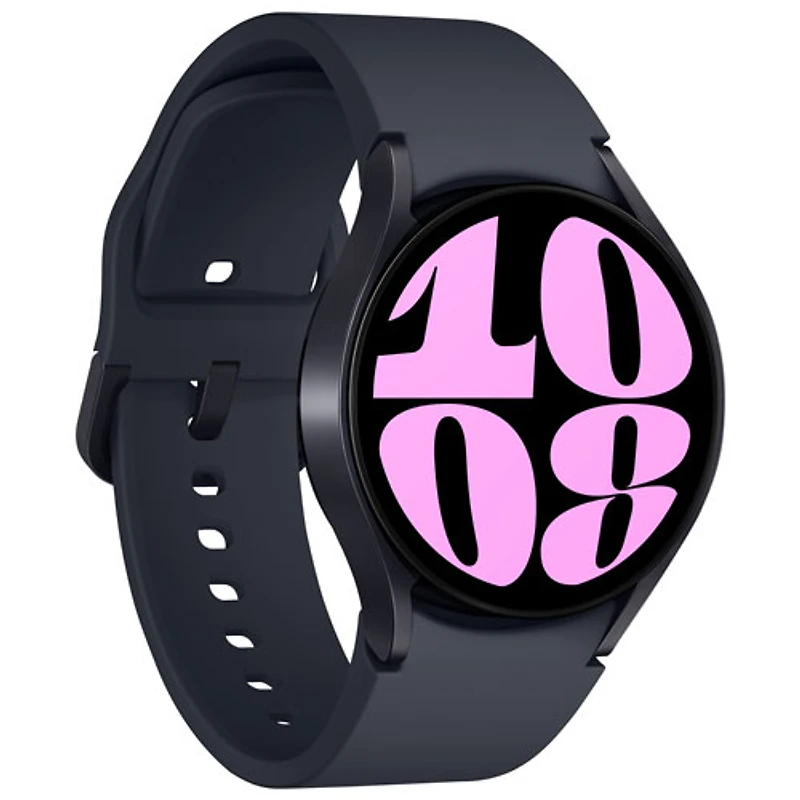 Montre intelligente de 40 mm Galaxy Watch6 (GPS) de Samsung avec moniteur de fréquence cardiaque - Graphite
