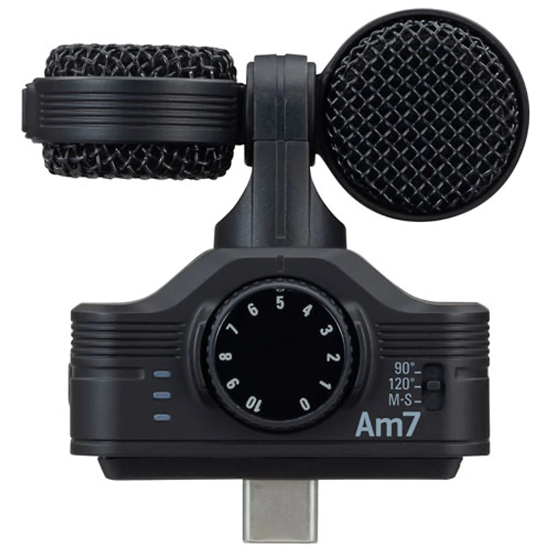 Zoom AM7 USB-C Stereo Microphone for Android Phones (ZAM7) - Black