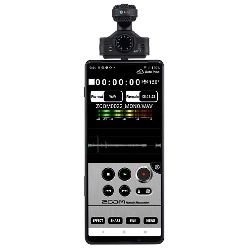 Zoom AM7 USB-C Stereo Microphone for Android Phones (ZAM7) - Black