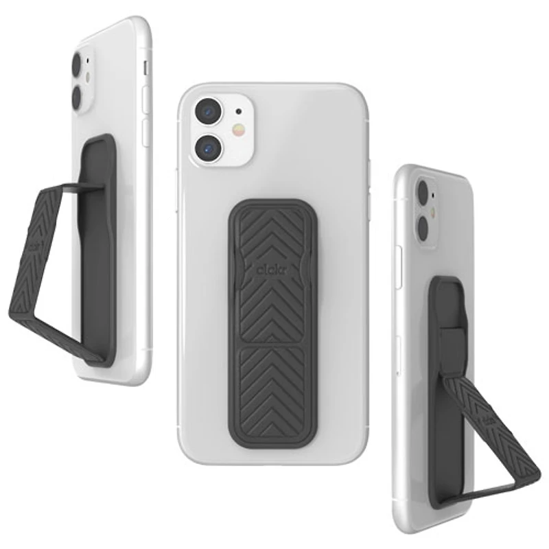 CLCKR Universal Cell Phone Grip & Stand - Grey Arrow