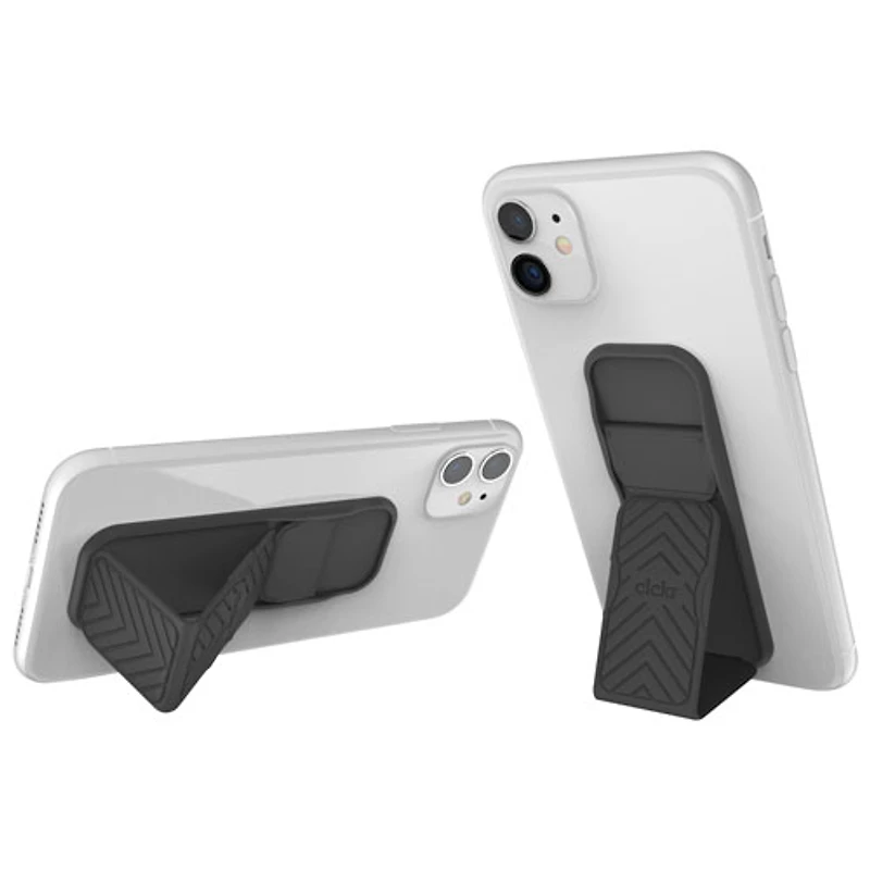 CLCKR Universal Cell Phone Grip & Stand - Grey Arrow