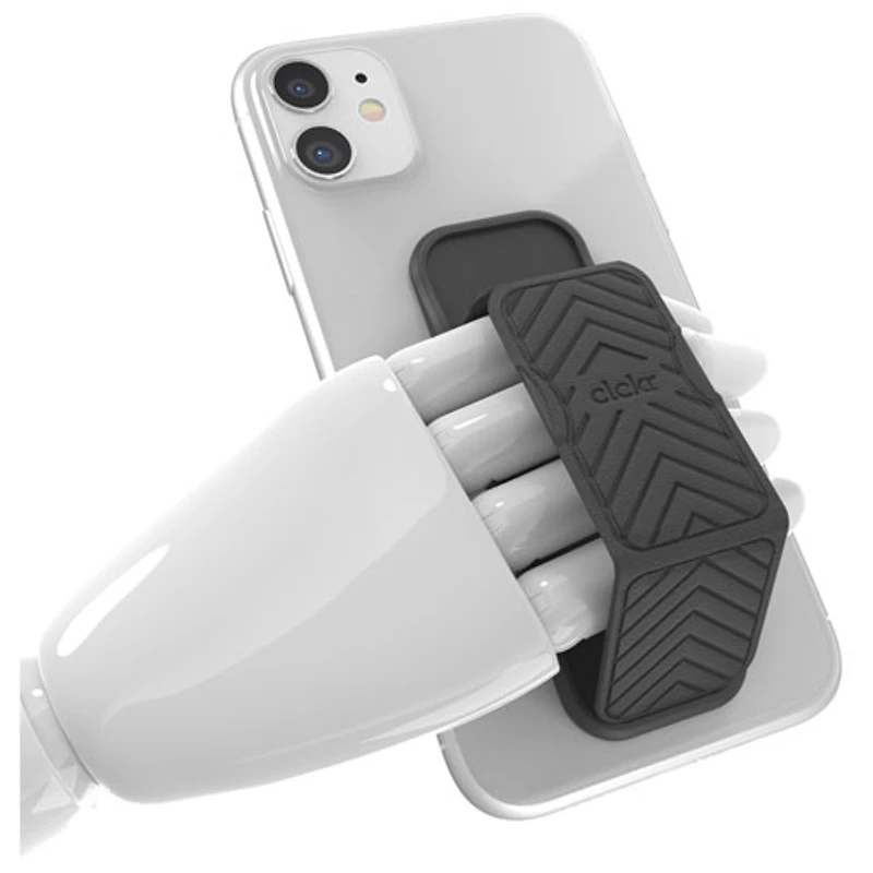 CLCKR Universal Cell Phone Grip & Stand - Grey Arrow