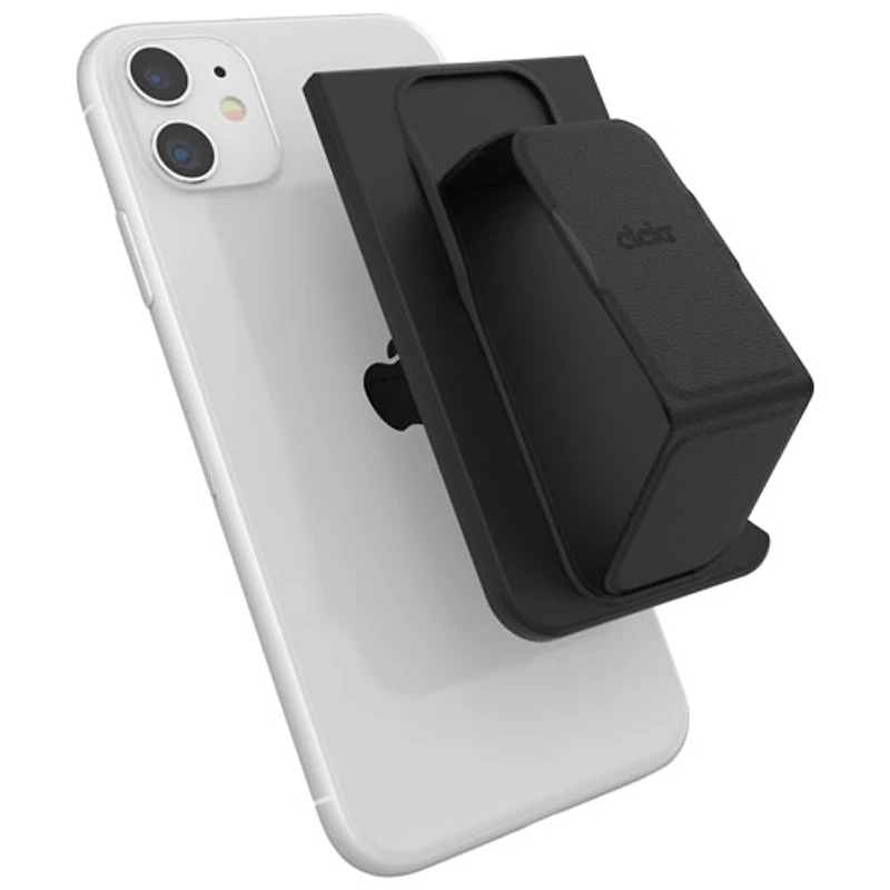 CLCKR Universal Wallet Cell Phone Grip & Stand - Black