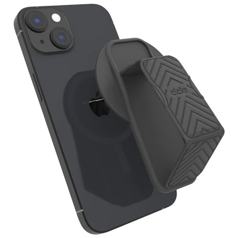 CLCKR MagSafe Cell Phone Grip & Stand - Grey Arrow