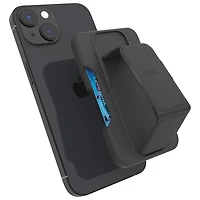 CLCKR Wallet Cell Phone Grip & Stand with MagSafe - Black