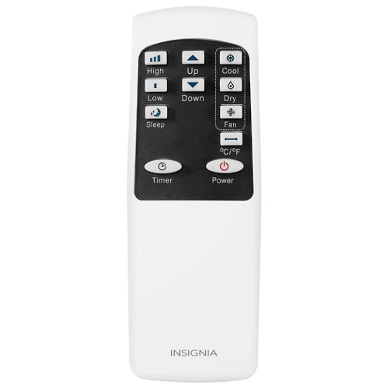 Insignia Portable Air Conditioner - 12000 BTU (300 sq ft Coverage) - Remote - White/Black
