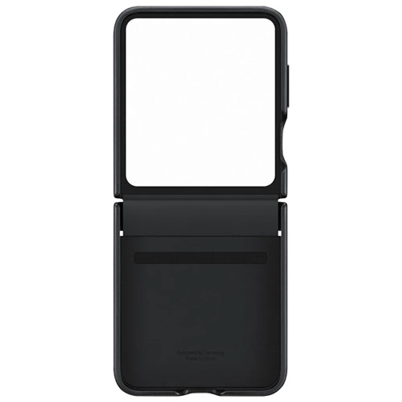 Étui rigide ajusté à rabat Eco-Leather de Samsung pour Galaxy Z Flip5 de Samsung - Noir