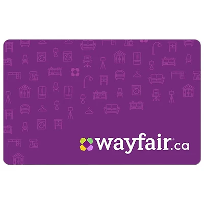 Carte-cadeau Wayfair - 50 $ - Téléchargement numérique