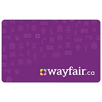 Carte-cadeau Wayfair - 50 $ - Téléchargement numérique