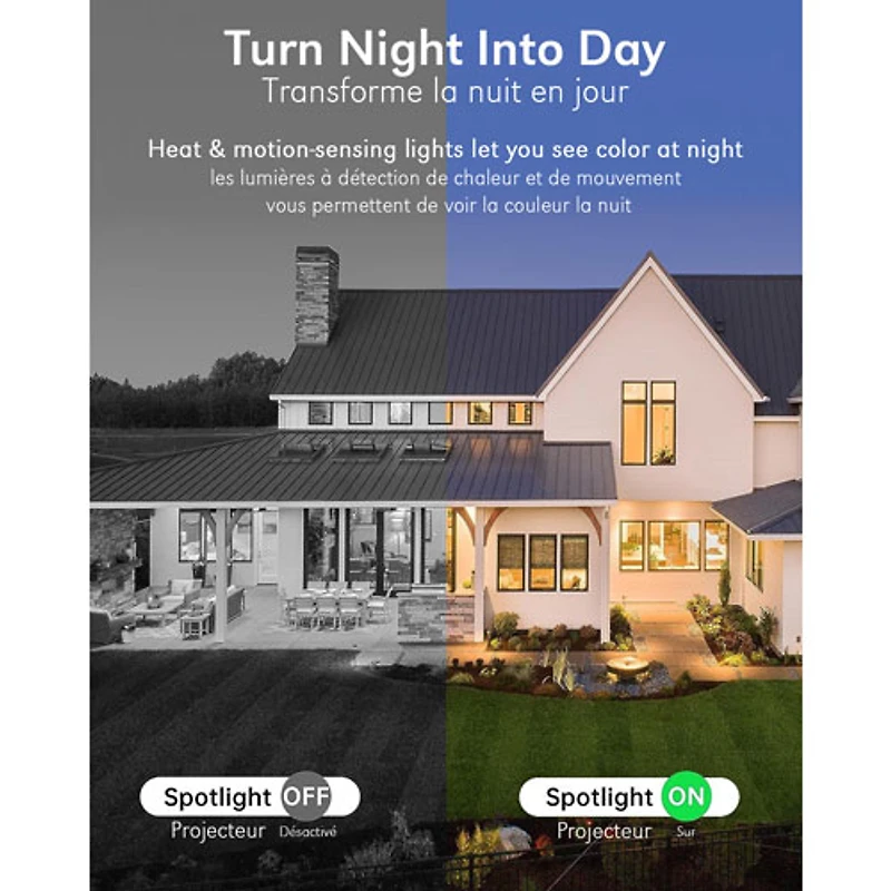 Système de surveillance à fil avec enregistreur numérique 2 To 8 canaux avec 4 caméras compactes 4K de Swann - Noir