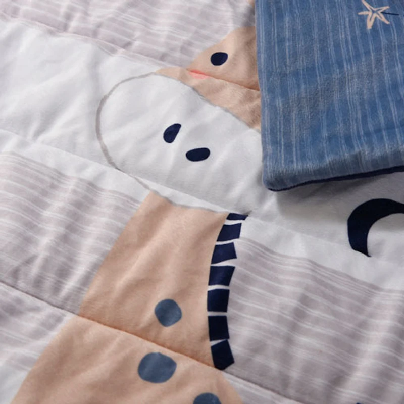 Nemcor 5-Piece Nursery Crib Bedding Bundle - Blue