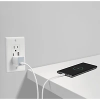 Insignia 30W USB-C Wall Charger with 1.8m (6 ft.) C-C Cable - White - Only at Best Buy