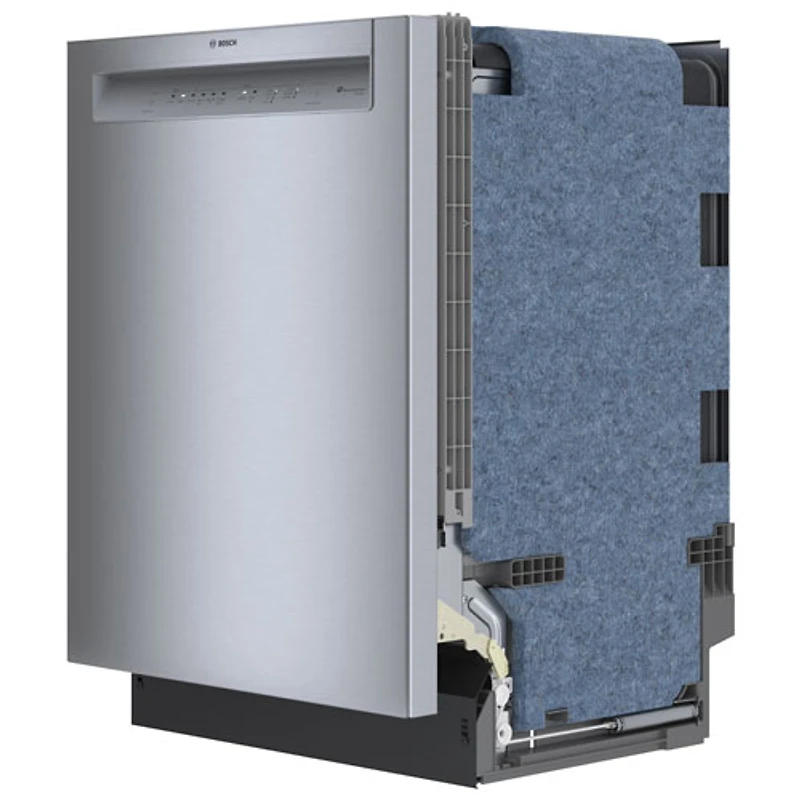 Lave-vaisselle encastrable intelligent de 24 po et 50 dB de Bosch (SHE3AEE5N) - Acier inoxydable