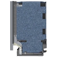 Lave-vaisselle encastrable intelligent de 24 po et 50 dB de Bosch (SHE3AEE5N) - Acier inoxydable