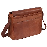 Sac griffé Arizona de Mancini pour portable de 15 po - Cognac