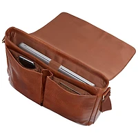 Sac griffé Arizona de Mancini pour portable de 15 po - Cognac