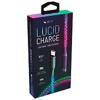 Helix Lucid LED 1m (3.2 ft.) USB-C to USB-C Charge/Sync Cable (ETHCLTLED)