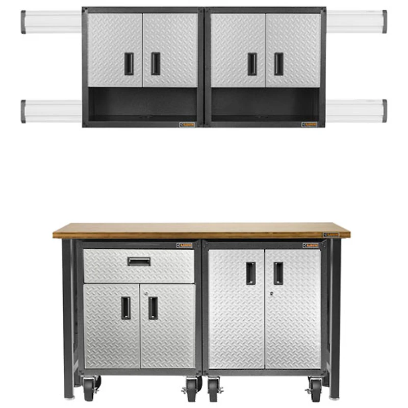 Armoire murale en acier GearBox de Gladiator (GAWG28KDYG) - Argenté