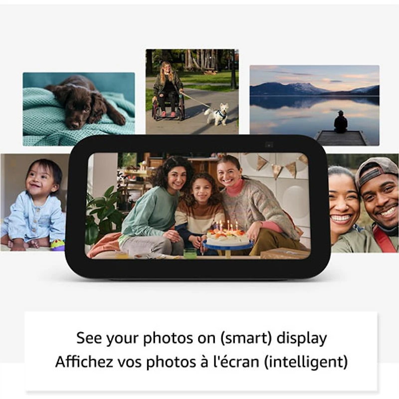 Écran intelligent Echo Show 5 (3e génération) d'Amazon avec Alexa - Bleu nuage