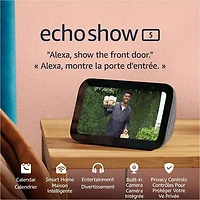 Écran intelligent Echo Show 5 (3e génération) d'Amazon avec Alexa - Anthracite