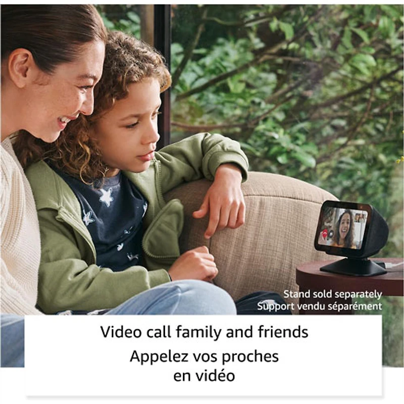 Écran intelligent Echo Show 5 (3e génération) d'Amazon avec Alexa - Blanc glacier