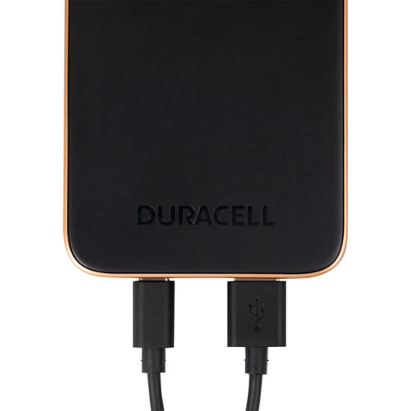 Duracell Charge 10 10000 mAh USB-A/USB-C Power Bank - Black