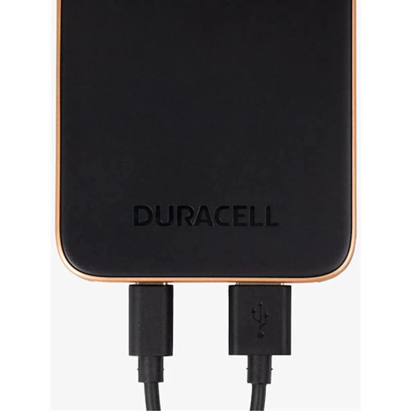 Duracell Charge 10 10000 mAh USB-A/USB-C Power Bank - Black