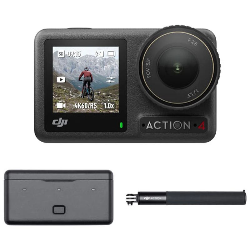 Caméra d'action 4K Adventure Combo Action 4 Osmo de DJI
