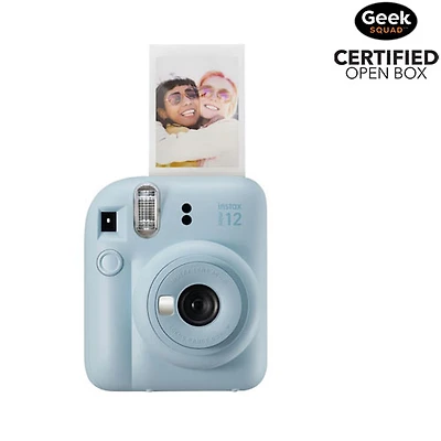 Boîte ouverte - Appareil photo instantané Instax Mini 12 de Fujifilm - Bleu pastel