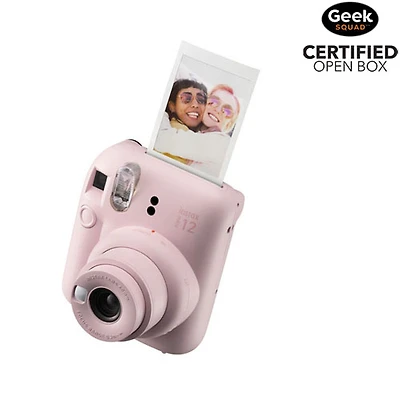 Boîte ouverte - Appareil photo instantané Instax Mini 12 de Fujifilm - Rose fleuri