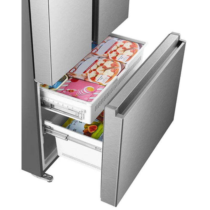 Réfrigérateur à deux portes 22,5 pi³ 36 po de Hisense (RF225A3CSE) - Acier inoxydable
