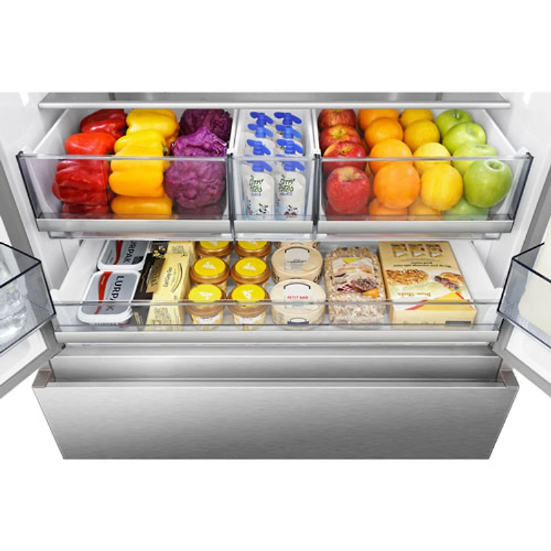 Hisense 36" 22.4 Cu. Ft. French Door Refrigerator w/ Water & Ice Dispenser (RF225C3CSEI) -Stainless Steel