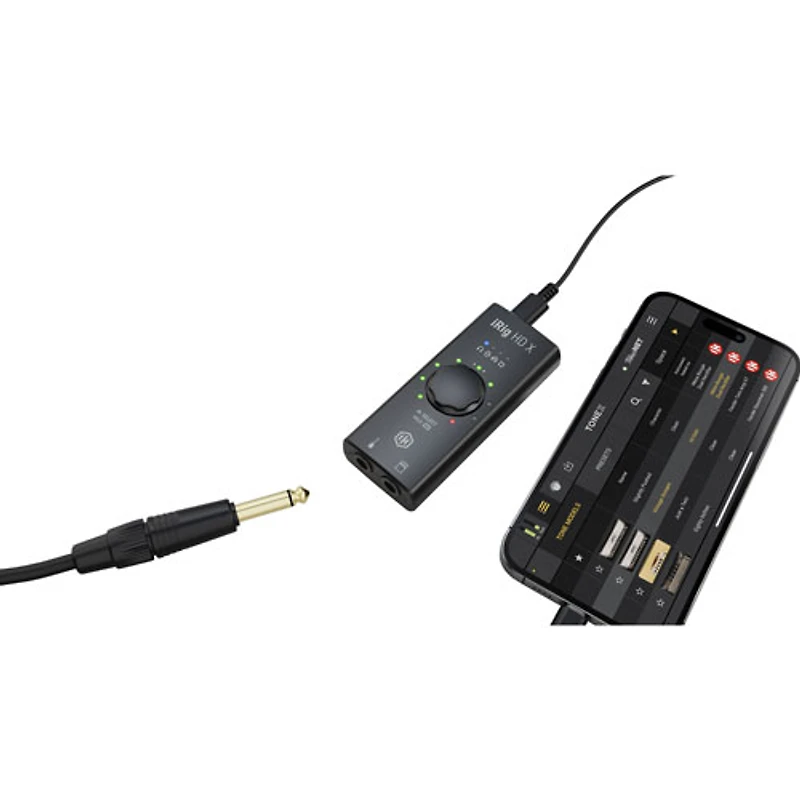 IK Multimedia iRig HD X Audio Interface for Guitar (iPhone, iPad, Mac/PC)