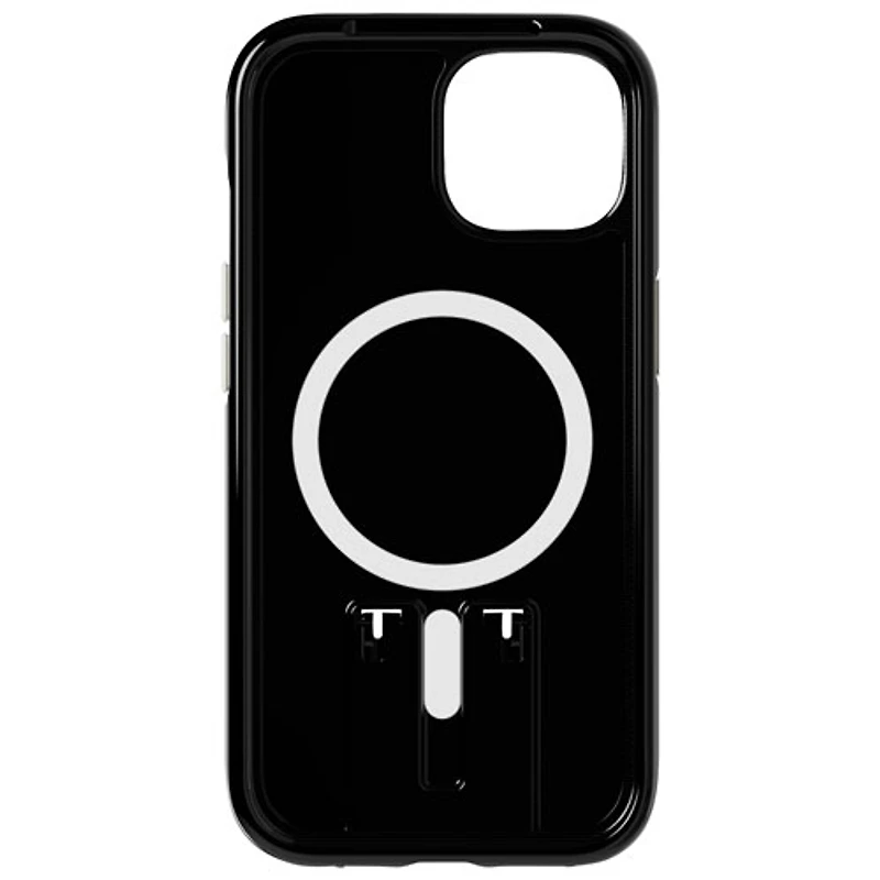 tech21 Evo Crystal Kick Fitted Hard Shell Case with MagSafe for iPhone 15/14/13 - Black