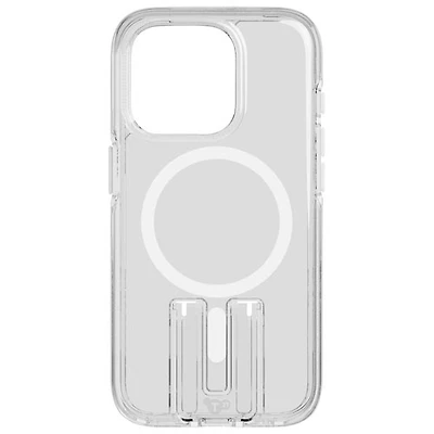 tech21 Evo Crystal Kick Fitted Hard Shell Case with MagSafe for iPhone 15 Pro - White