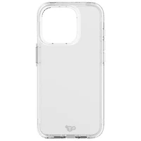 Étui rigide ajusté Evo Clear de tech21 pour iPhone 15 Pro - Transparent