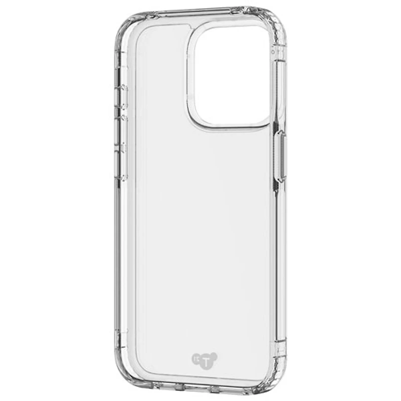 Étui rigide ajusté Evo Clear de tech21 pour iPhone 15 Pro - Transparent